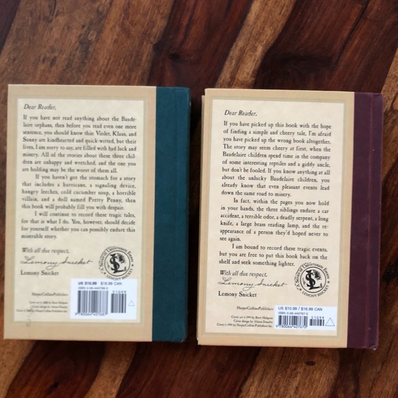 A Series of Unfortunate Events 2nd & 3rd Book - by Lemony Snicket - Picture 2 of 5